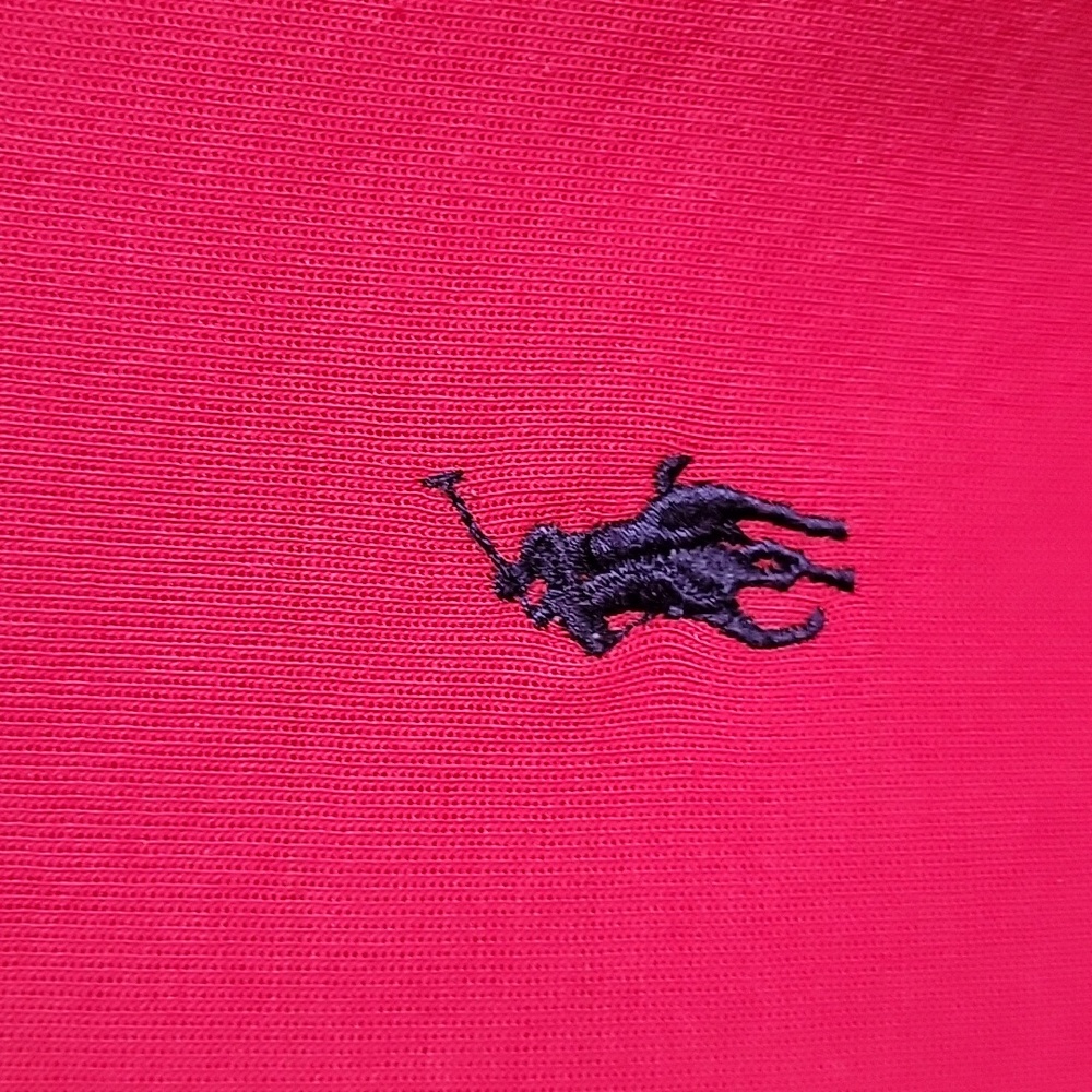 Polo by Ralph Lauren Men's Red and Navy Hoodie - Picture 4 of 7